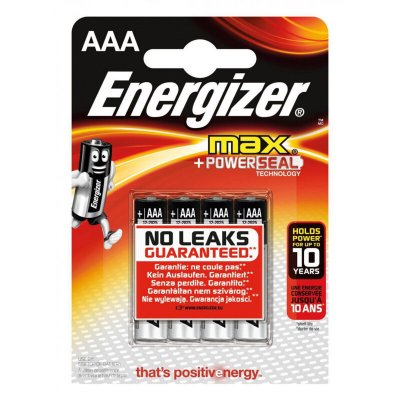 ENERGIZER  Pile alcaline AAA / LR3 Max - Lot de 4