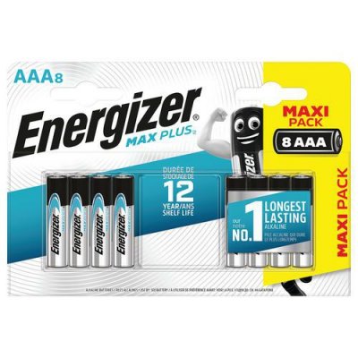 ENERGIZER  Pile alcaline AAA / LR3 Max Plus - Lot de 8