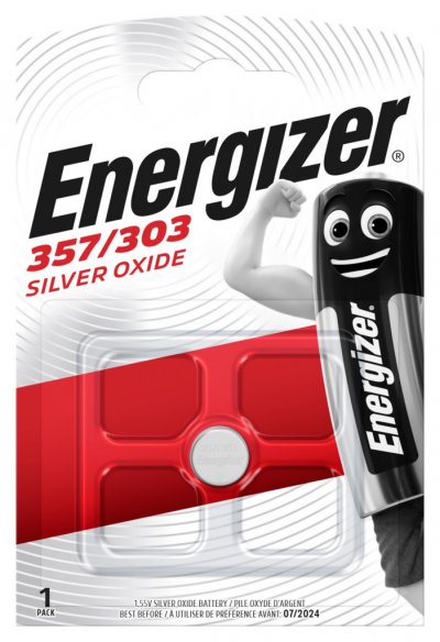 ENERGIZER  Pile Bouton 357/303 357 / 303 Silver