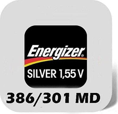 ENERGIZER  Pile Bouton Multi-drain 301/386 301 / 386 Silver