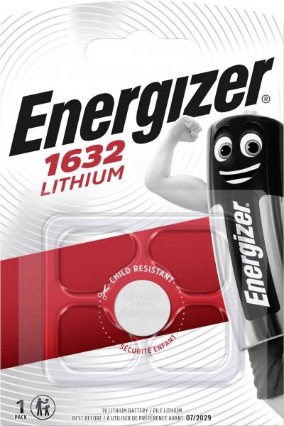 ENERGIZER  Pile CR1632  Bouton Lithium 3V