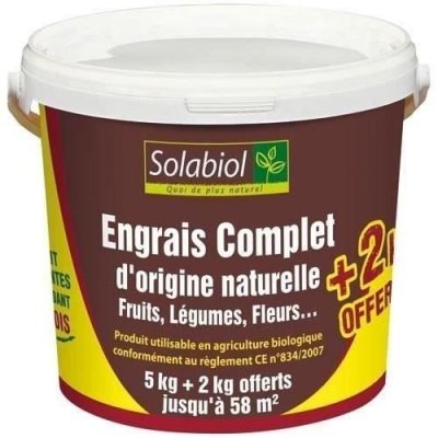 SOLABIOL Engrais universel complet UABS  7kg (5 + 2kg offerts)