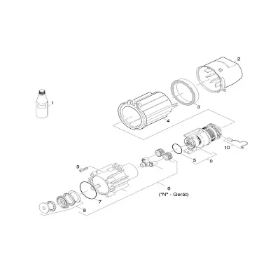 KARCHER Engrenage complet pour remplacement 6 pour nettoyeur haute-pression  - 40603910