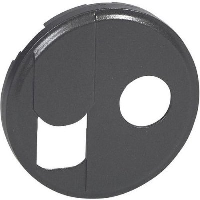 LEGRAND Enjoliveur C&eacute;liane pour prise t&eacute;l&eacute;phone RJ45 - TV simple - Graphite