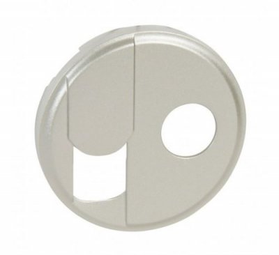 LEGRAND Enjoliveur C&eacute;liane pour prise t&eacute;l&eacute;phone RJ45 - TV simple - Titane