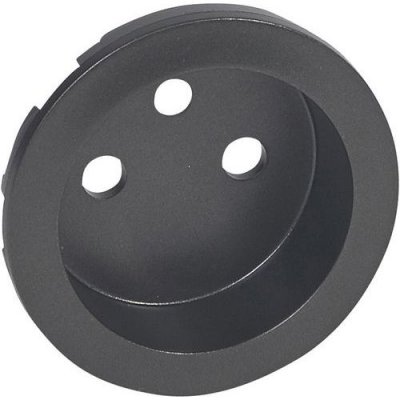LEGRAND Enjoliveur C&eacute;liane - prise 2P+T standard - Graphite - non affleurant