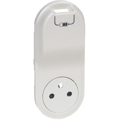 LEGRAND Enjoliveur C&eacute;liane - prise 2P+T Surface + chargeur USB semi encastr&eacute; - blanc