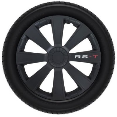 AUTOSTYLE Enjoliveur de roue 4 pi&egrave;ces RS-T 14 pouces noir