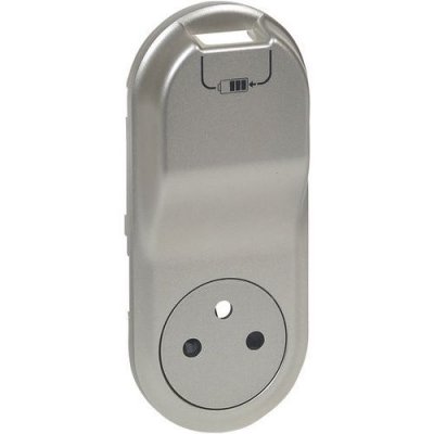 LEGRAND Enjoliveur Titane Mono Usb Et Prise De Courant