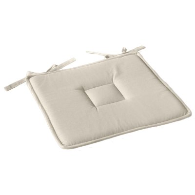 HOME MAISON Enjoy Home - Galette de chaise uni effet Bachette - 40 x 40 cm - Ecru