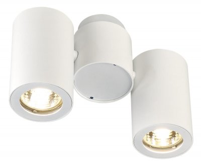 SLV Enola_b Spot Double, Applique Et Plafonnier, Blanc, 2xgu10, Max. 2x50w
