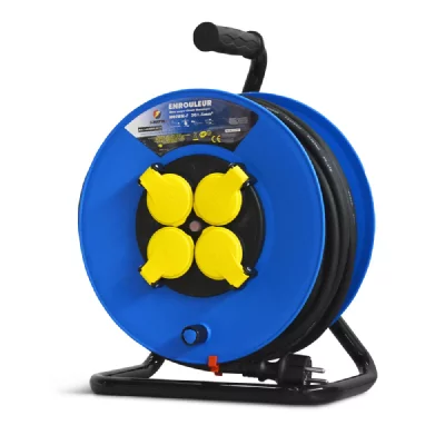 I WATTS Enrouleur 4 prises-h07en-3g1.5mm&sup2;-25m -I-watts Pro