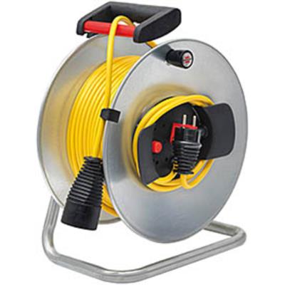 GENERIQUE Enrouleur de c&acirc;ble &eacute;lectrique jardin L.33m HO5VVF 3G1.5, BRENNENSTUHL
