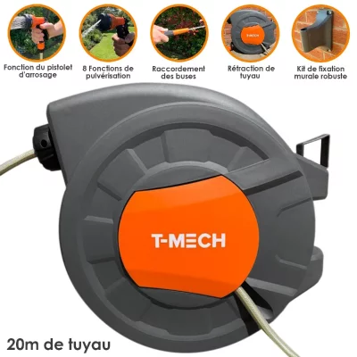 MONSTERSHOP Enrouleur de Tuyau Arrossage 20m 