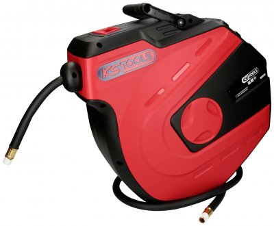 KS TOOLS Enrouleur de tuyau d'air et d'eau - Mural - 15m - 3/8 pouce - 515.3445