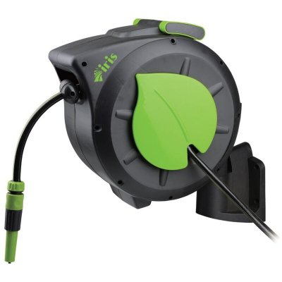 IRIS GARDEN Enrouleur de tuyau Iris Ecogreen avec tube 20 mt