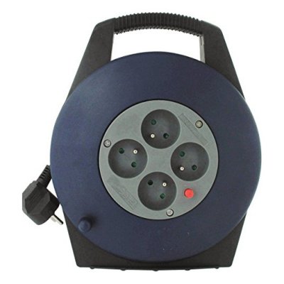 DHOME Enrouleur domestique  - H05 VV-F 3G 1 mm&sup2; - Longueur 10 m