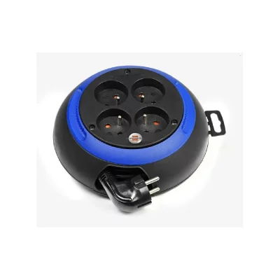 BRENNENSTUHL Enrouleur m&eacute;nager 3 m Design-box CL-S noir/bleu H05VV-F 3G1.0