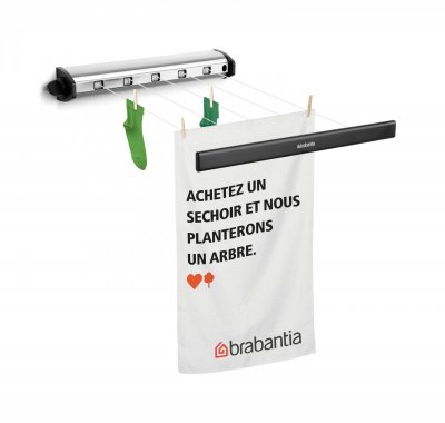 BRABANTIA ENROULEUR SILVER