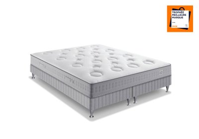 SIMMONS Ensemble 140 x 200 matelas H26 ressort ensach&eacute;s, mi-ferme, sommier