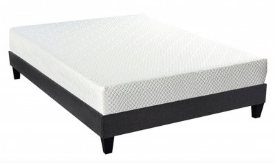 BELLECOUR Ensemble 140x200 Matelas + Sommier Bois