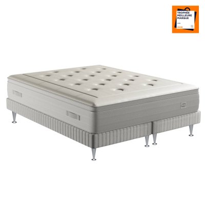 SIMMONS Ensemble 160 x 200 matelas H33 ressort ensach&eacute;s, ferme, 2 sommiers