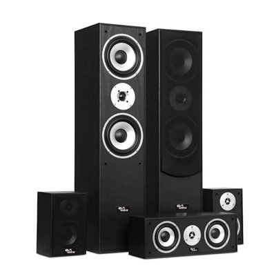 LTC Ensemble 5 enceintes E1004 - Noire Hifi / Home-Cin&eacute;ma 850 W+ Cl&eacute; USB 32Go