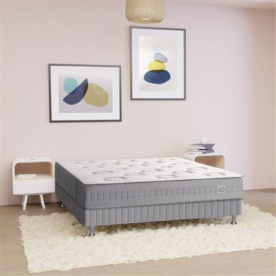 SIMMONS Ensemble 90 x 200 matelas H24 ressort ensach&eacute;s, ferme, sommier