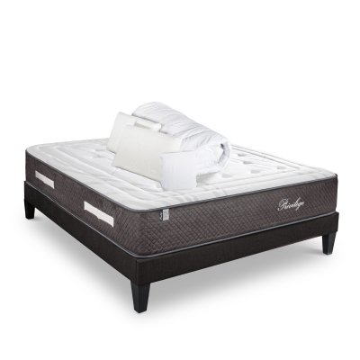 BELLECOUR Ensemble 90x190 Matelas Ressorts + Sommier + Accessoires