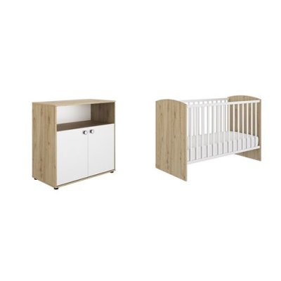 GALIPETTE Ensemble b&eacute;b&eacute; ARTHUR Bois Marron 60x120 cm