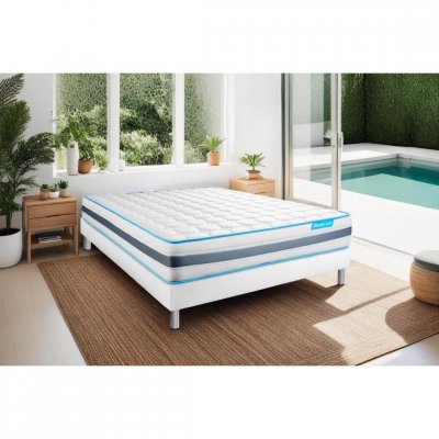 BODYCARE Ensemble BODYZONE 90&times;190 Ressorts ensach&eacute;s 3 zones Ultra &eacute;paisseur 