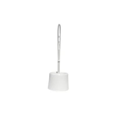 NODATA Ensemble brosse et porte-brosse WC en polypro - blanc