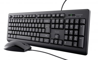 TRUST Ensemble clavier souris filaire  primo 23993