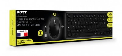 PORT DESIGNS Ensemble Clavier & Souris Sans Fil Tough - Fr