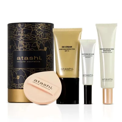 ATASHI Ensemble de Beaut&eacute;  Ritual No Make Make Lote 3 Pi&egrave;ces