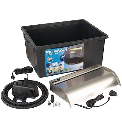 UBBINK Ensemble de cascade &agrave; led Nevada 60 cm Inox  n/a