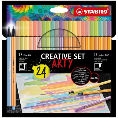 STABILO Ensemble de marqueurs  point 88 & pen 68 creative arty
