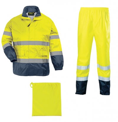 COVERGUARD Ensemble de pluie jaune / noire - Hi-Way - Taille XXL - 
