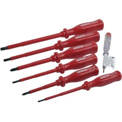 GENERIQUE Ensemble de tournevis VDE, 7 pi&egrave;ces. M1187 Professionnel