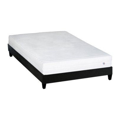 OLYMPE LITERIE Ensemble egio 180x200 cm matelas latex like + sommier bois ferme