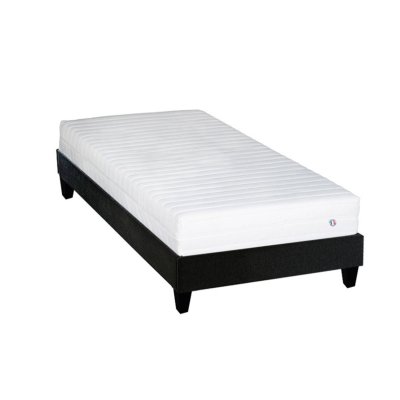 OLYMPE LITERIE Ensemble egio 90x200 cm matelas latex like + sommier bois ferme