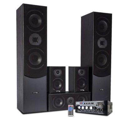  Ensemble Home-Cin&eacute;ma - LTC Audio - E1004 - 5 Enceintes - 850W - USB/Bluetooth/SD/FM