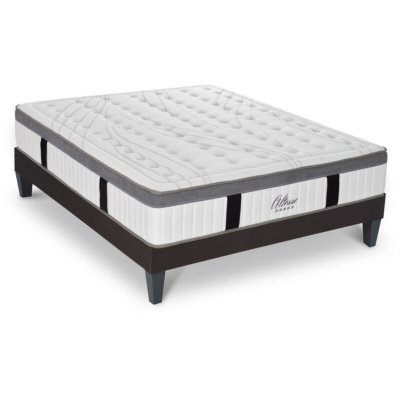 MAISON AUBERTIN Ensemble matelas &agrave; M&eacute;moire de forme et sommier 180x200