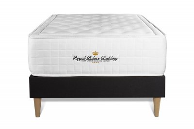 ROYAL PALACE BEDDING Ensemble Matelas A Memoire De Forme Maxi Epaisseur Buckingham 90x190 Sommier Kit Noir