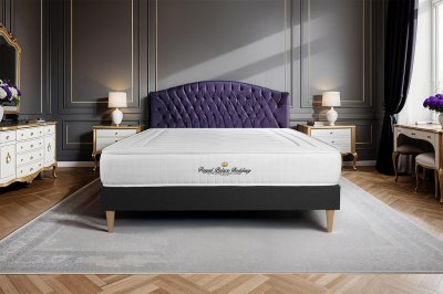 ROYAL PALACE BEDDING Ensemble matelas &agrave; m&eacute;moire de forme Nottingham 180x200 sommier KIT noir