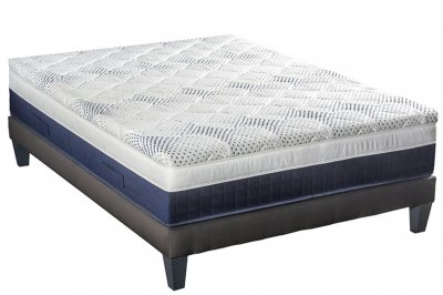 BELLECOUR Ensemble matelas Castellane avec sommier en bois 140x190