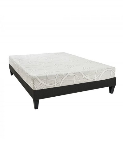 OLYMPE LITERIE Ensemble matelas et sommier Eupraxie - Blanc - 160 x 200 cm