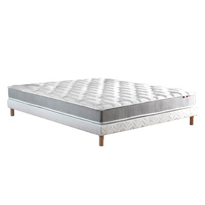 I D LITERIE Ensemble Matelas M&eacute;moire de forme HD + Sommier 140 x 190 cm DIMAIME