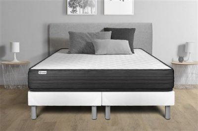 VITALIT Ensemble matelas m&eacute;moire de forme + sommier 200x200 cm  - VITALPOWER