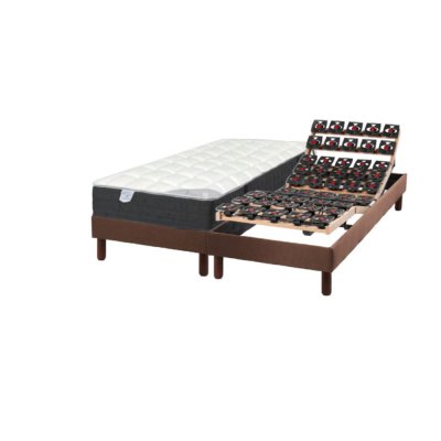 ESSENZIA Ensemble matelas relaxation 90x200 cm ressorts - vitalite + sommier classic relaxation